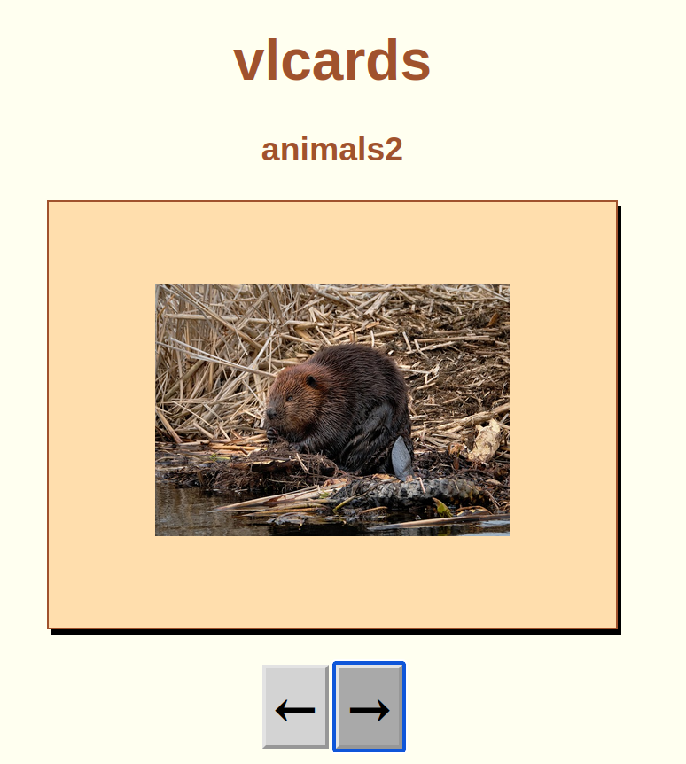 vlkcards beaver image page